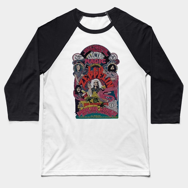 Led Zepplin Tour Baseball T-Shirt by subsystemflamingo